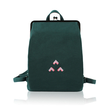 Yizi холщовый рюкзак женский простой мини рюкзак художественная Студенческая сумка вышивка с металлической рамой застежка Золотой рюкзак для девочек-подростков 2024 - купить недорого