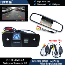 FUWAYDA-cámara inalámbrica con Chip de CCD a Color, dispositivo con vista trasera de coche para Hyundai Santa Fe, santafe | Azera + Monitor de 4,3 pulgadas, retrovisor 2024 - compra barato