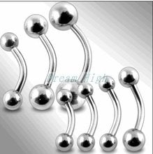 Free Shipping Eyebrow ring Erybrow pircing 316L surgical steel fashion Body piercing Jewelry 100pcs/lot Promotional Gift 2024 - buy cheap