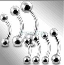 Piercing de acero quirúrgico para ceja, joyería para piercing corporal a la moda, 316L, regalo promocional, 100 Uds./lote, envío gratis 2024 - compra barato