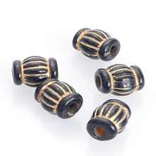 Miasol 50 Pcs Retro Vintage Fluted Corrugated Antique Design Stripe Oval Spacer Charms Beads For Diy Jewelry Making 2024 - buy cheap