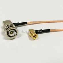 New  BNC Male Plug Right Angle Connector  Switch SMB  Female  Right Angle   Convertor RG316 Wholesale  Fast Ship 15CM 6" Adapter 2024 - buy cheap