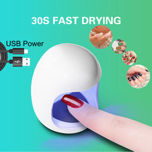 УФ-светодиодная лампа для сушки ногтей Mini USB, УФ-лампа для маникюра, умный ЖК-дисплей для всех видов гель-лака, инструменты для дизайна ногтей 58x45x 2024 - купить недорого