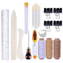 15Pcs/Set Leather Craft Sewing Accessories Sewing Needle Stitching Awl Sewing Leathercraft Shoe Repair Tool 2024 - buy cheap