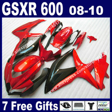 - Hot sale Fairings 2008 2009 2010 for SUZUKI GSXR 600 750 K8 red as fire black 08 09 10 GSXR600 GSXR750 with heatshi 2024 - buy cheap