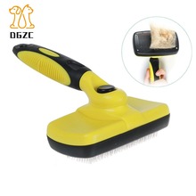 Cão auto limpeza slicker escova pet grooming escova para cães e gatos derramamento de ferramentas pente para pequeno médio grandes cães e gatos 2024 - compre barato