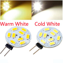 12 В постоянного тока G4 9 LED 5730 SMD прожектор светодиодный кристальный свет теплый белый холодный белый 3 Вт 350 люмен 5 шт./лот Бесплатная доставка 2024 - купить недорого