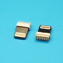 50 шт. 8Pin USB штекер usb разъем для IPHONE 5G и т. Д. 2024 - купить недорого