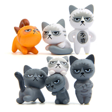 6pcs/lot Kawaii Chi's Sweet Home Cat Cats Toys DIY Resin Japanes Anger Cats Action Figure Model Toy Gift for Home Decoration 2024 - buy cheap