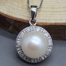 Реальный из натурального пресноводного жемчуга, ожерелье с кулоном красивые Изящные Ювелирные изделия из жемчуга для женщин аксессуар 2024 - купить недорого