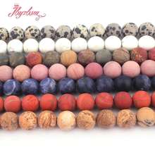 12mm Frost Beads Round Natural Stone Beads Tiger Eye,Rhodonite,Quartz For DIY Necklace Bracelet Jewelry Making 15" Free Shipping 2024 - buy cheap