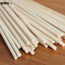 Бамбуковые деревянные шпажки для барбекю, спиральные картофельные шпажки Tornado бамбуковые палочки для барбекю из натурального дерева, 100 шт., 40 см * 6 мм 2024 - купить недорого