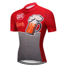 2019 de Cerveja de Verão Camisa de Ciclismo MTB Bicicleta Jersey Roupas Bicicleta Roupas Desgaste Dos Homens Curto Ropa de ciclismo Maillot Roupa tamanho XXS 2024 - compre barato