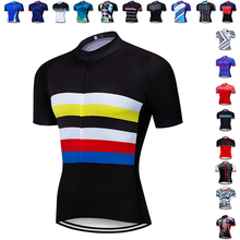 2021 Hot New Cycling Jersey Short Sleeve Gear Bicycle Wear Ropa Ciclismo Road Bike Cycle MTB Shirts Sport Clothing Men Women 2024 - buy cheap