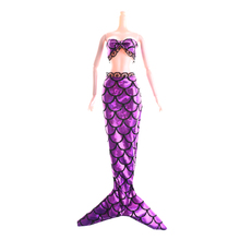 Vestido de cola de sirena para niñas, ropa de fiesta, accesorio de juguete, regalo 2024 - compra barato