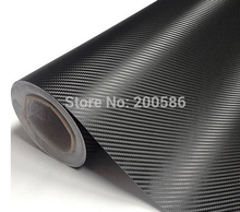 Classic 3D Carbon Fiber Vinyl Wrap Film Black for Car Motor Wrapping Covering Sticker with Air Release Fame Will 1.52x20m/Roll 2024 - buy cheap