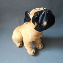 Simulación pekinés juguete de peluche de perro de 28cm en cuclillas pug Regalo de Cumpleaños de muñeco blando h2326 2024 - compra barato