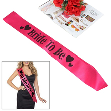 Hen Party fit women dress Sweet wedding favors decoration bridal sets bride to be satin sash bachelorette party 2024 - buy cheap