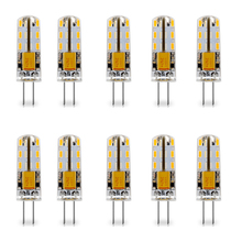 Bombilla LED G4 de 12V, CA, CC, 1,5 W, lámpara LED G4, Ángulo de haz de 360, 3014SMD, reemplazo de lámpara halógena de 10W, blanco frío, Natural, 10 Uds. 2024 - compra barato