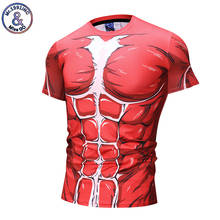 Mr.1991INC Attack on Titan 3D Printed Men's T shirt Fitness Anime Tshirt Summer Fashion Short Sleeve Tops Tees Mens Clothing 3XL 2024 - buy cheap