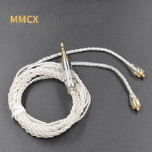 New MMCX Cable Silver Plating Cable Upgraded Cable Replacement Cable Use For KZ Shure SE535 SE846 UE900 DZ7 DZ9 DZX LZ A4 2024 - buy cheap