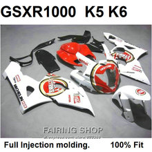 Injection mold free customize fairing kit for Suzuki GSXR1000 05 06 red white black fairings set GSXR 1000 2005 2006 WT93 2024 - buy cheap