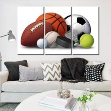 Basquete rugby futebol esporte arte da parede imagem moderna casa decoração da lona pintura quarto dos miúdos cartazes e impressões 2024 - compre barato