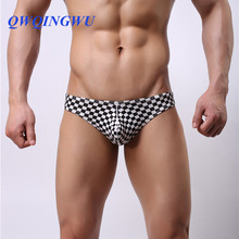 Sexy Men Underwear Briefs Cotton Cueca Plaid Shorts Thong Breathable Fitness Underpants Thongs Slip Homme Underwear Briefs 2024 - buy cheap