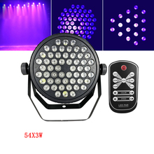Proyector de luz LED para escenario, reflector de luz púrpura de 3W, 54X, LED UV, para discoteca, DJ, KTV, Bar, fiesta, lámpara de fondo, enchufe de la UE/EE. UU./ru/AU 2024 - compra barato