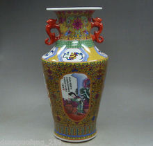 Exquisite Decoration Chinese Jingdezhen Porcelain Painting beauty & Flower Vase 2024 - buy cheap