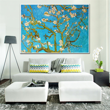 Abstract Canvas Art Flowers Oil Painting Living Room Decoration Bathroom Wall Art Picture Vintage Poster Plant Spring Decor 2024 - buy cheap