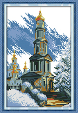 Sky City Scenic Needlework,Cross stitch,Set For Embroidery kit,Precise Printed Patterns Counted Cross-Stitching,DIY Handmade 2024 - buy cheap