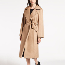2020 Autumn Winter New Cashmere Coat Womens Slim Loose Wool Jacket Outwear Long Camel Woolen Blend Coats Overcoat Abrigos Mujer 2024 - buy cheap