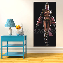 Обои Mortal Kombat Mileena, настенное искусство, холст, плакат и печать, холст, живопись, декоративная картина для гостиной, домашний декор 2024 - купить недорого