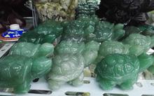 Hand-carved natural Dongling jade turtle STATUE  free shipping 2024 - buy cheap