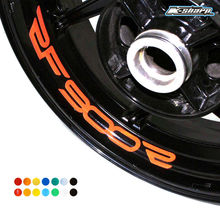 Calcomanías de Borde Interior personalizadas, pegatinas reflectantes de rueda, a rayas, compatible con SUZUKI RF 900R, 8 Uds. 2024 - compra barato