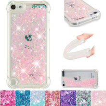 Bling Quicksand Soft Case for Apple The New iPod touch 7 6 5 Cute Glitter Dynamic Liquid Bumper Cover 2019 2018 2017 iPod touch 2024 - buy cheap