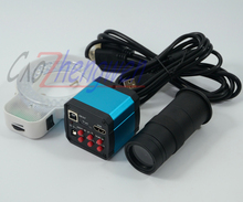 FYSCOPE HD 14MP HDMI 720P USB Digital de Video inspección conjunto de cámara de microscopio + 100X C-MOUNT lente de Zoom + 56 Uds luz led 2024 - compra barato