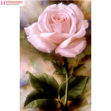 5d diamond painting Purple rose full drill square diamond embroidery Cross stitch pictures of rhinestones Wedding decoration 2024 - buy cheap