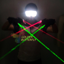 Luvas de LED 2017 Moda Luvas Luvas de Laser Luz Adereços Trajes Robô LEVOU EL Luminesce Noite de Festa Hot Acessórios de Dança 2024 - compre barato