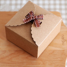 Free shipping mini baking package boxes hard kraft paper cookie dessert candy  packing supplies wholesale cheap box 2024 - buy cheap