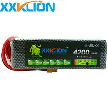 XXKLION 22.2V 6S 4200mah Lipo Battery 30C Remote Helicopter Aerial Photography RC Car model T / XT60 / XT90/EC5 Plug 2024 - buy cheap