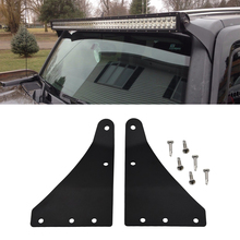 Upper Windshield 50 inches Curved or Straight LED Light Bar Mount Brackets Fits Hummer H3 (2006-2010) H3T (2009-2010) 2024 - купить недорого