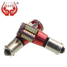 KEIN 2PCS 57SMD BA9S T4W led car Side Wedge lights License Plate Door Tail Bulb Rear fog Parking Signal indicator Lamp white red 2024 - buy cheap