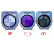 3 in 1  37 40.5 43 46 49 52 55 58 62 67 72 77mm lens UV FLD CPL Digital Filter Lens for canon nikon DSLR SLR Camera with box 2024 - buy cheap