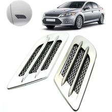 JX-LCLYL 2pcs Car Side Air Flow Vent Fender Cover Intake Grille Duct Decoration Sticker 2024 - buy cheap