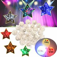 Mini balões redondos de led, luzes de bola para decoração de festival, halloween, festa, casamento, 100 peças 2024 - compre barato