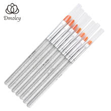 Dmoley 7Pcs Professional Nali Brushes For Nail Art Painting Manicure UV Gel Brush Pen Transparent Acrylic Drawing Brush Tools 2024 - buy cheap