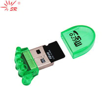 SR USB кардридер креативные ножки T-Flash карта памяти MicroSD адаптер карты до 64 ГБ 2024 - купить недорого