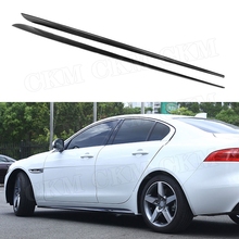 For XE Carbon Fiber / ABS Side Skirts body apron kit For Jaguar Sedan 4-Door 2015-2018 2PCS/Set Car styling 2024 - buy cheap